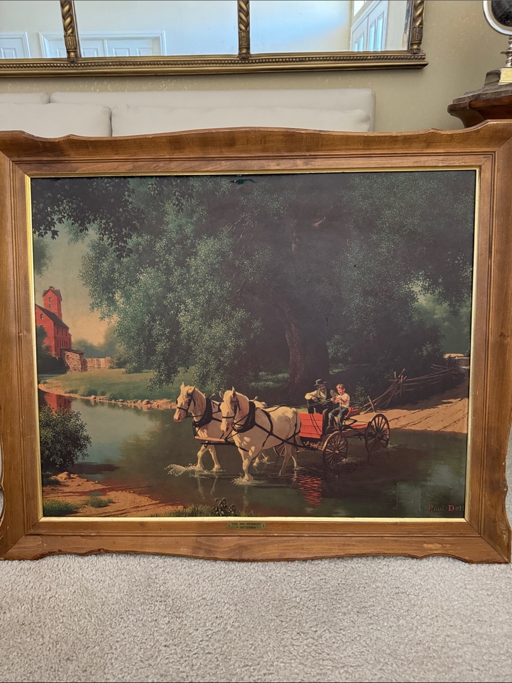 Paul Detlefsen The Big Moment Framed Print and frame 35” x 29”